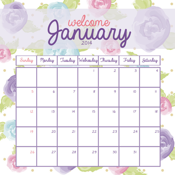 Σχεδιασμός ημερολογίου - Διάνυσμα, εικόνα