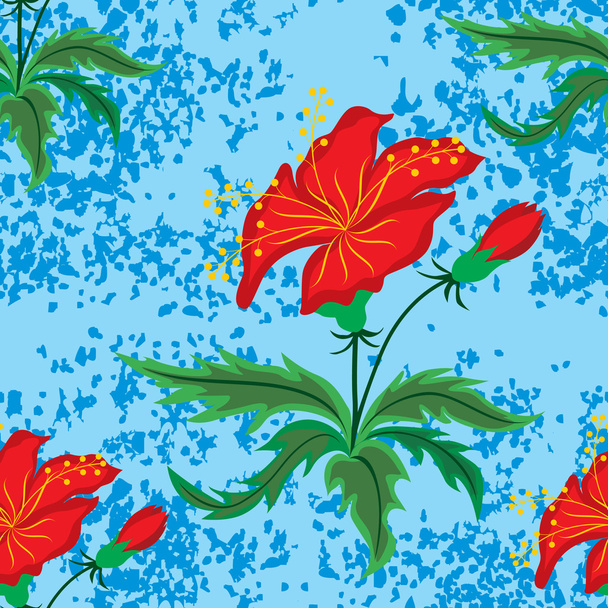 Seamless floral background - Vetor, Imagem