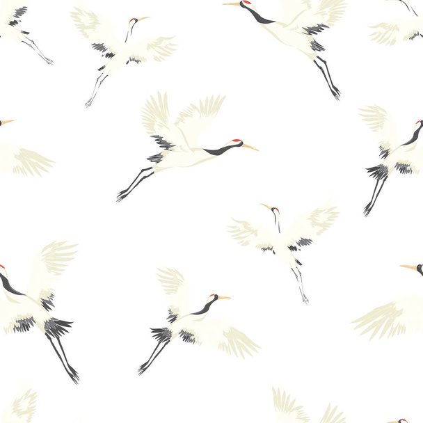 crane, pattern, vector, illustration - Vecteur, image
