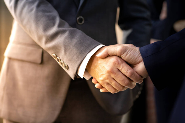 Handshake for Business deal Business Mergers and acquisitions Closeup - Φωτογραφία, εικόνα