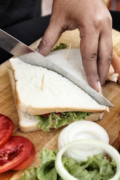 making tuna sandwich - Foto, Bild