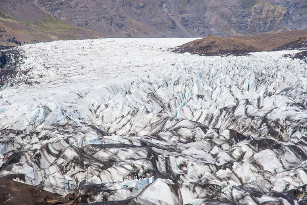 Güney İzlanda 'daki Svinafellsjokull buzulu - Fotoğraf, Görsel