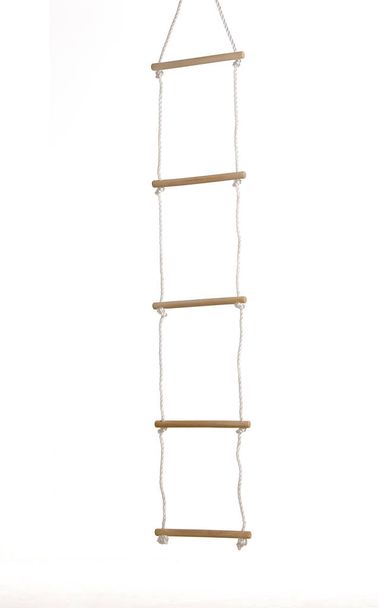 rope ladder isolated on white - Foto, Bild