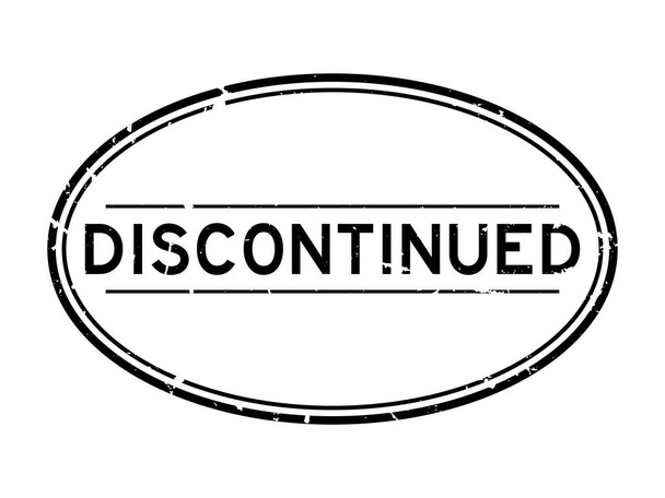 Grunge mot discontinué noir timbre de joint en caoutchouc ovale sur fond blanc
 - Vecteur, image