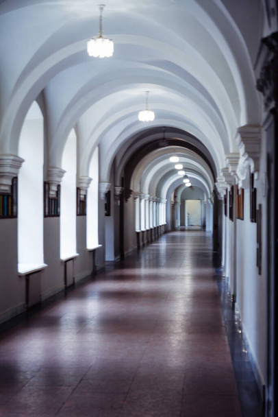 Kiev Polytechnic Institute. Corridors, windows and vaults - Photo, Image