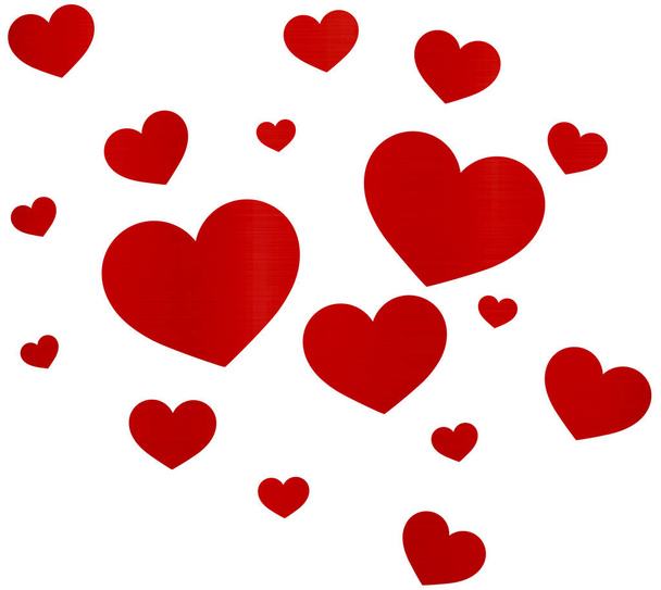 hearts love red valentines romance passion illustration - Foto, imagen