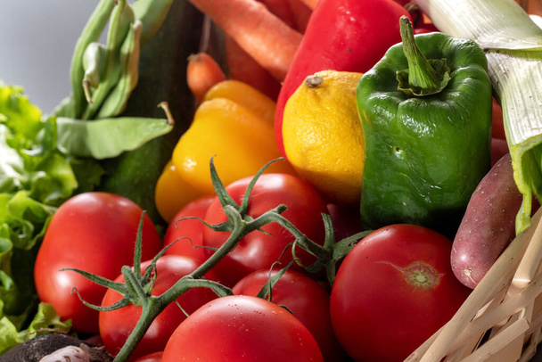 the seasonal vegetables, tomatoes, peppers and other - Photo, Image