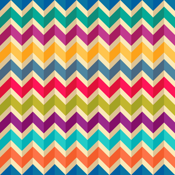 Seamless geometric pattern with zigzags. - Vector, Image