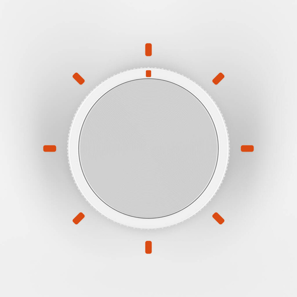 Control knob for different types of devices, top view - Zdjęcie, obraz
