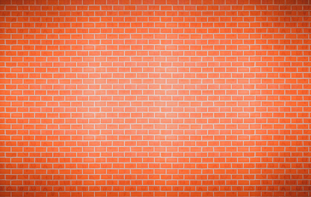 Schoon muur, oranje of rode baksteen muur textuur grunge achtergrond. Achtergrond van de muur - Foto, afbeelding
