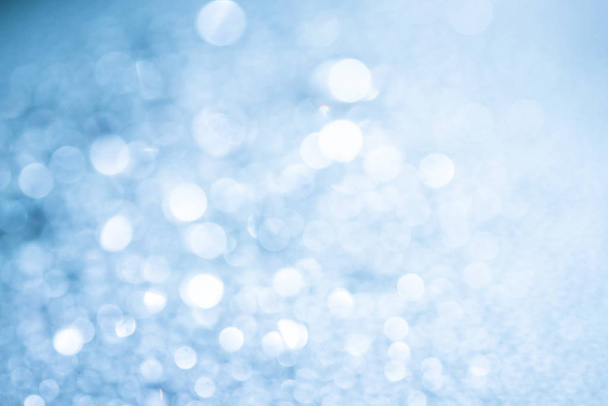 Abstract blue sky background with blur bokeh light effect. - 写真・画像