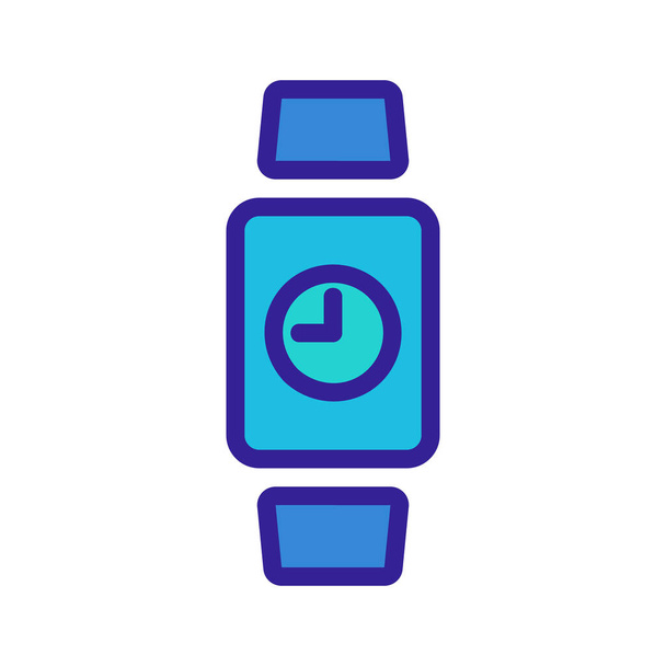 Vetor ícone Smartwatch. Isolado contorno símbolo ilustração
 - Vetor, Imagem