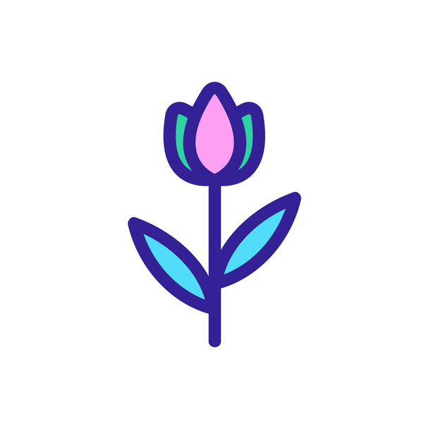 Vecteur icône fleur. Illustration de symbole de contour isolé
 - Vecteur, image