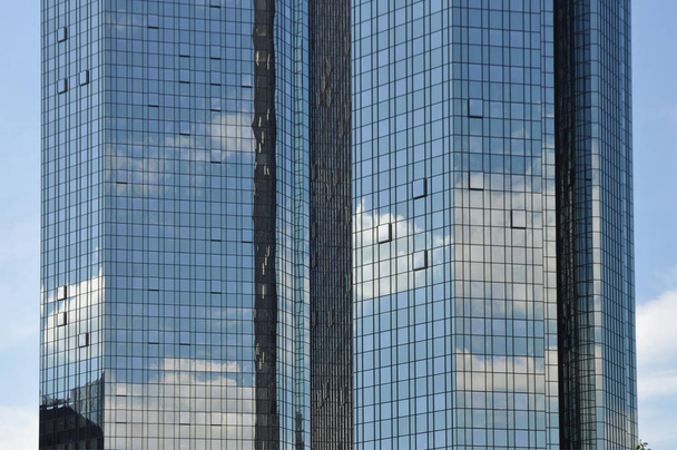 scenic urban view of modern skyscrapers facade - Foto, afbeelding