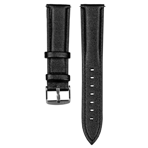 Orologio cinturino in pelle nera texture, colore, ampio
 - Foto, immagini