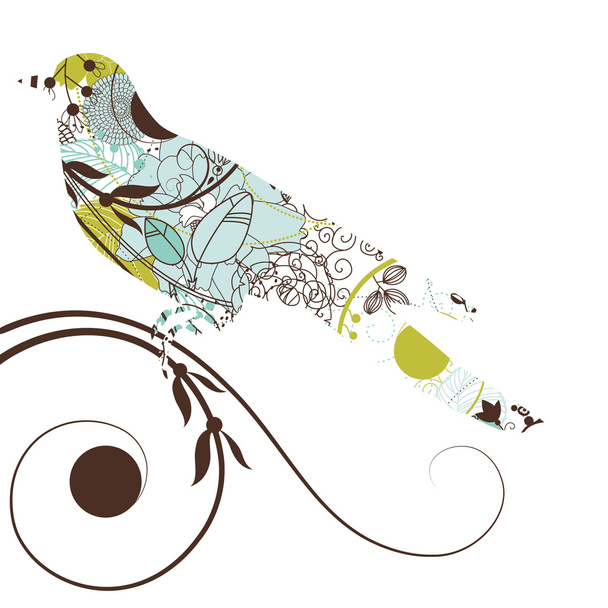 Bird silhouette - Вектор,изображение