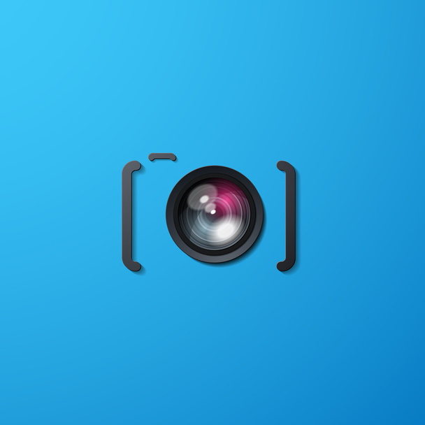 photo camera icon - Vektor, kép