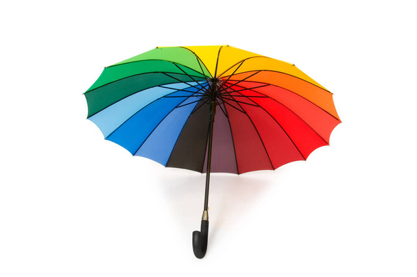Colourful umbrella isolated on the white background - Zdjęcie, obraz