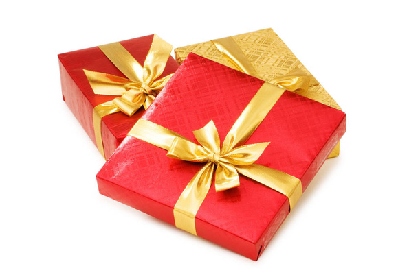 Gift boxes isolated on the white background - Photo, image