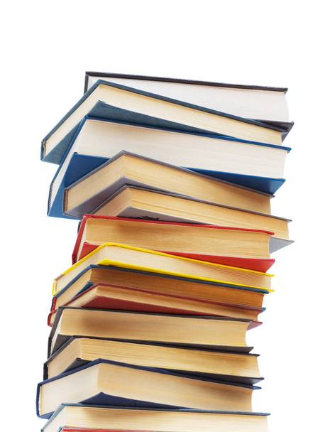Stack of books isolated on the white background - 写真・画像