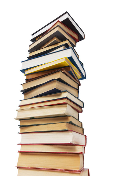 Stack of books isolated on the white background - Fotoğraf, Görsel