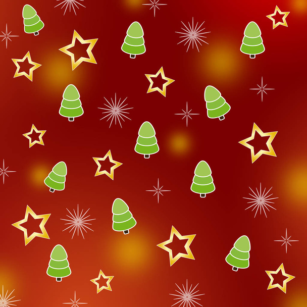 Colorful background for Christmas or New Year holiday card - Foto, Imagem