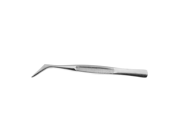 Technical tweezers with pointed tip, isolated on white - Foto, immagini
