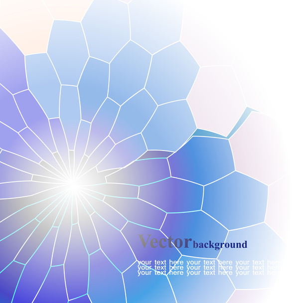 Abstract blue background with geometrical figures - Vektör, Görsel