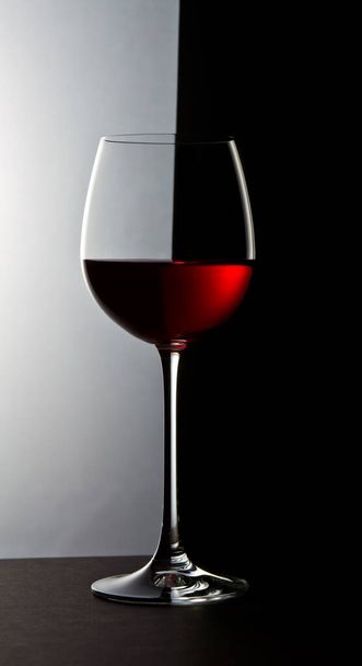 glass with red wine - Photo, image