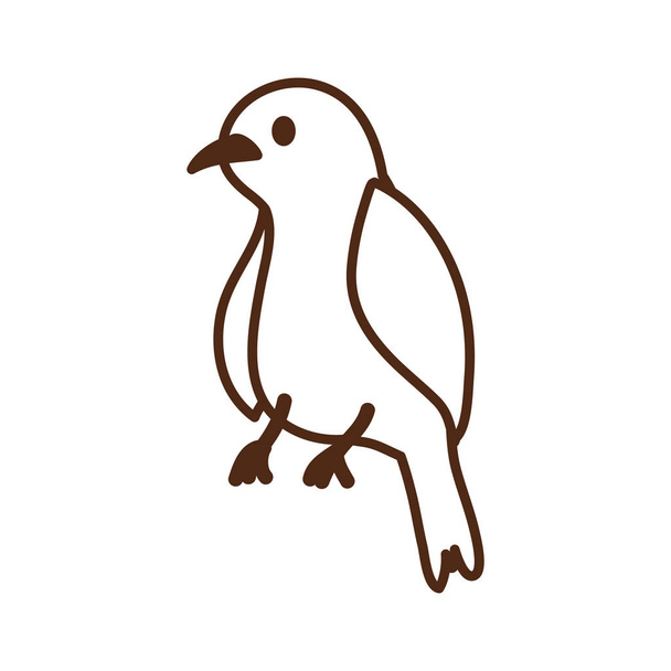 mignon petit oiseau animal caractère
 - Vecteur, image