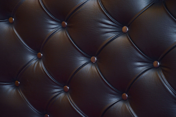 black leather seat upholstery - Photo, Image