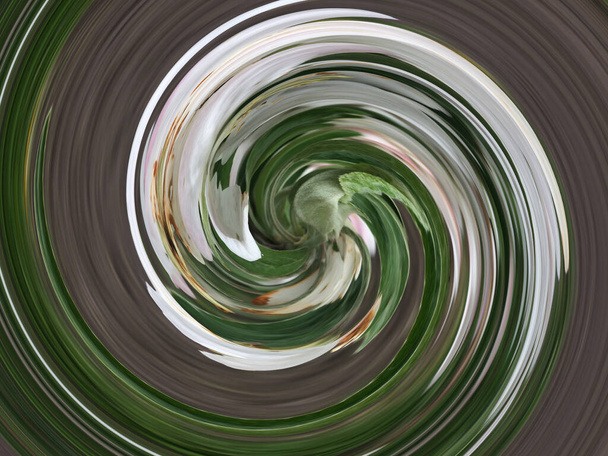 Abstrakcyjny wzór lejka. Wirujące, spiralne, wielokolorowe wzory jako tło. - Zdjęcie, obraz