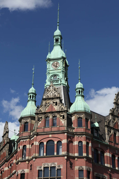 historic magnificent building in hamburg - Photo, Image