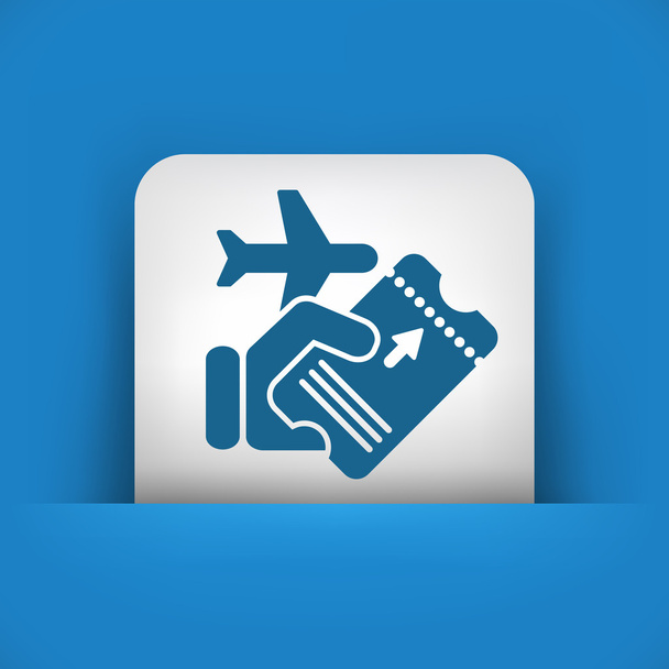 Airline ticket - Vector, Image