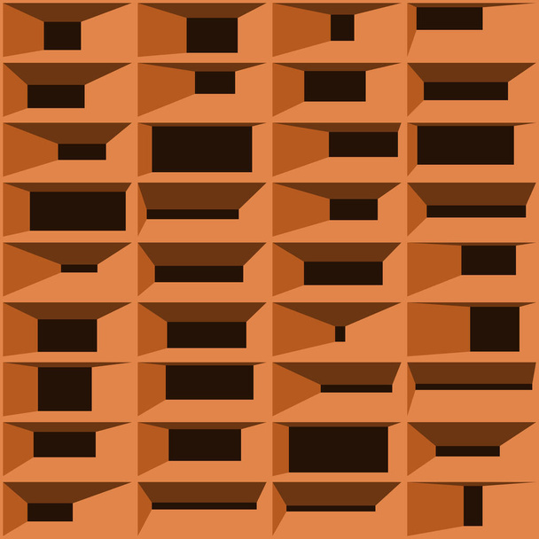 抽象的なカラフルな構造ブロック生成的アート背景イラスト  - ベクター画像