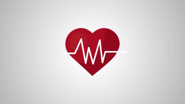 coeur cardio style de vie icône
 - Séquence, vidéo