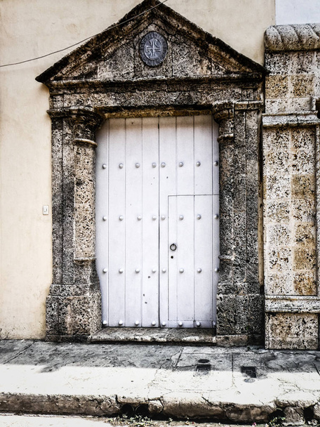 Close-up of old doors Cartagena, Colombia - Photo, Image