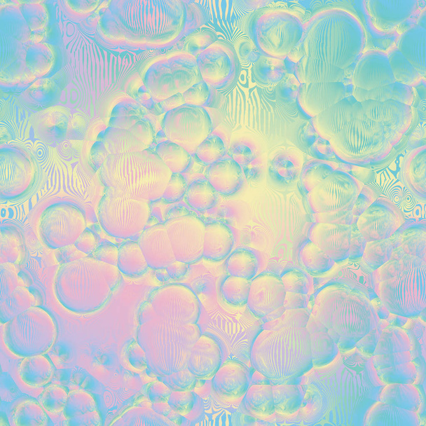 Holografická bublina jiskřivě duhová neonová fólie dlaždice - Fotografie, Obrázek