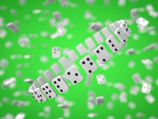 alfabeto braille su sfondo verde. Illustrazione 3d
 - Foto, immagini