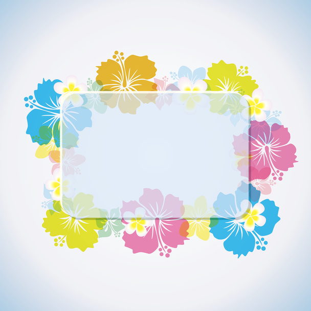 Abstract tropical frame - Vector, Image