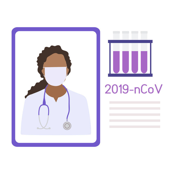Coronavirus nCoV People Doctor Medicine Pharmacy - Vettoriali, immagini