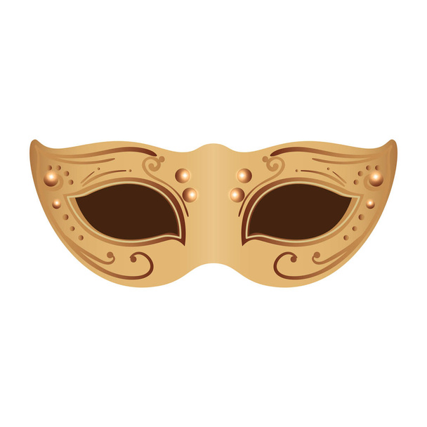 elegáns maszk fantasy elszigetelt ikon - Vektor, kép