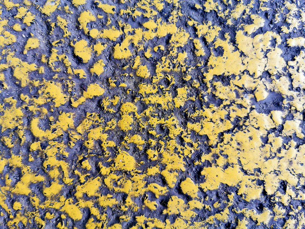 Texture of black and yellow asphalt for design, background or wallpaper. - Photo, Image