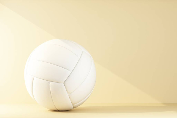 volleyball ball lit by a ray of light - Photo, image