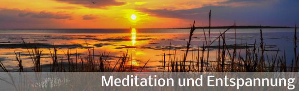 Bannière de relaxation et de méditation
 - Photo, image