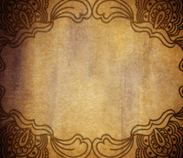 Vintage shabby background with classic ornament - Foto, Imagen