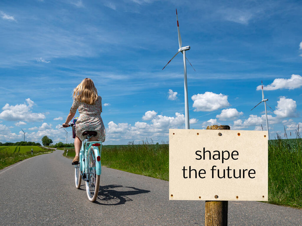 shape the future sign climate change - Photo, Image