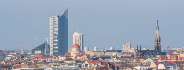 Panorama Skyline de Leipzig
 - Foto, Imagen
