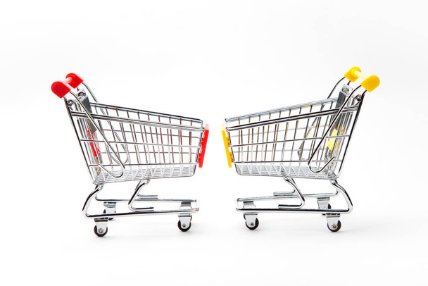 shopping cart Trolley, retail shop - Fotó, kép