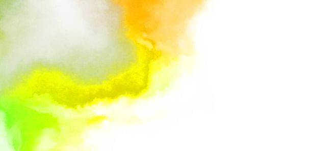 Abstract colorful watercolor on white background. Digital art painting. - Foto, Imagen
